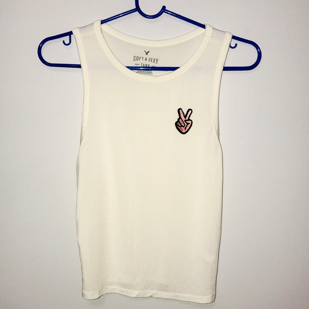 American Eagle Peace Tank Top